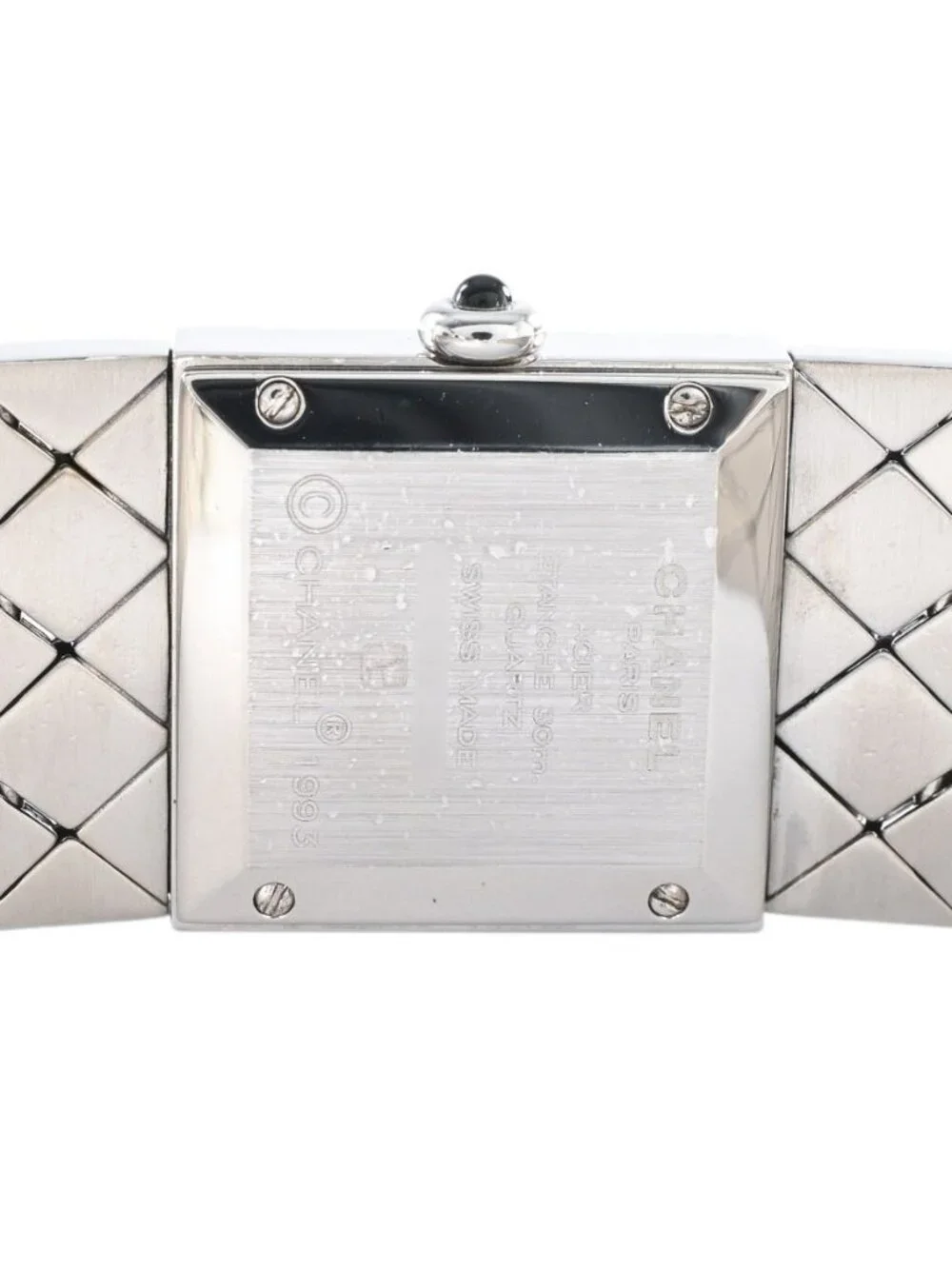 Chanel Watch Quilted Silver